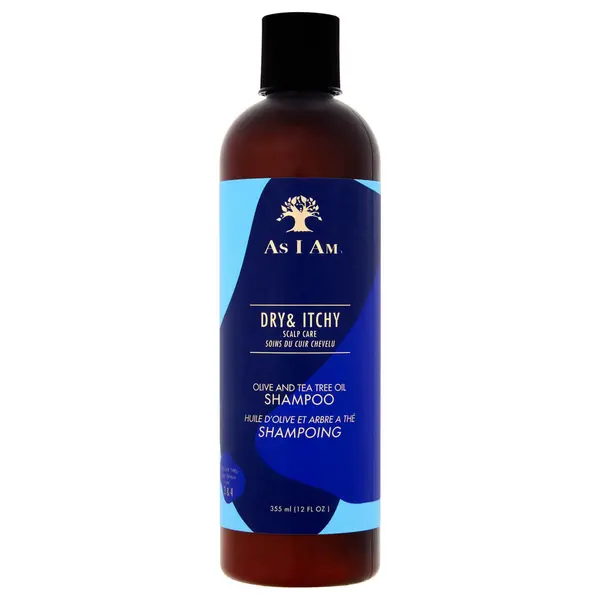 image of As I Am Dry and Itchy Olive and Tea Tree Oil Shampoo 355ml