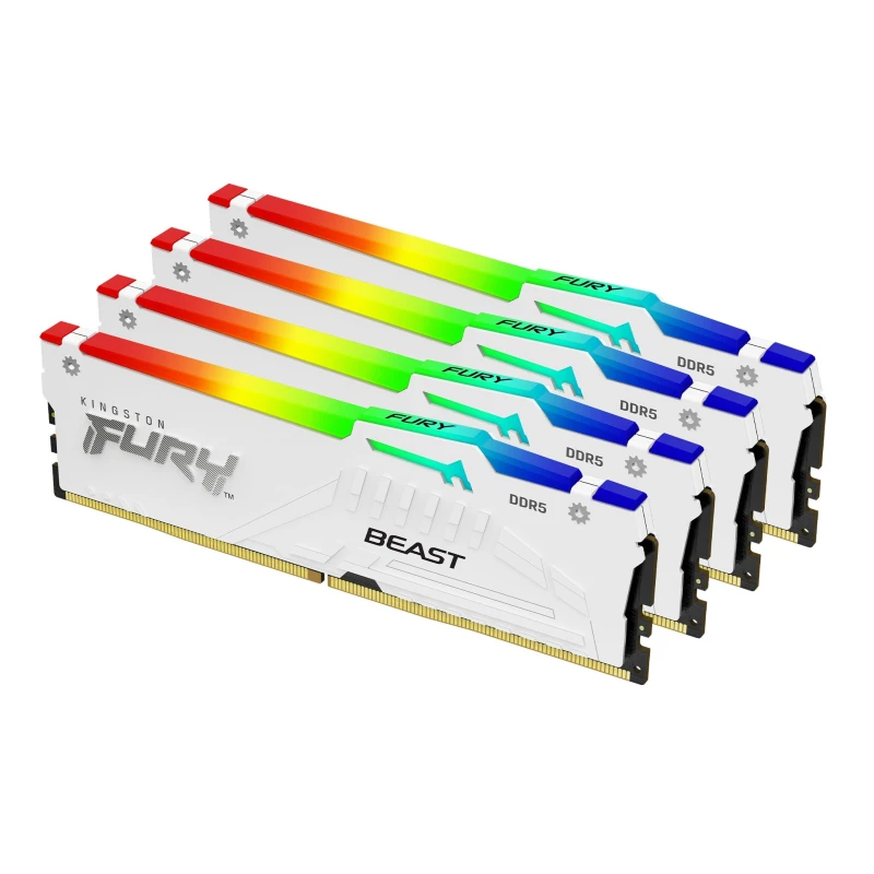 Image of Kingston FURY Beast RGB 128GB (4x32GB) 5600MT/s DDR5 Memory Kit