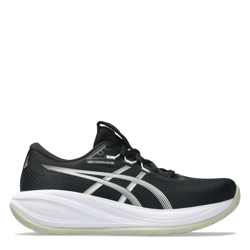 Image of Asics ASICS Gel-Cumulus 28 Womens Road Running Shoes Black/White female 5 (38)
