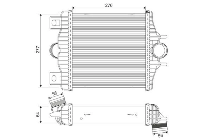 Image of Intercooler VALEO 818384