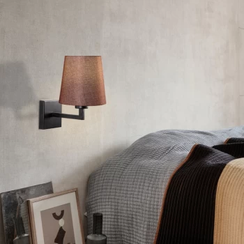 Image of Profil - 4663 Black Nickel Cream Wall Lamp