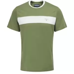 Image of Barbour Steaford Panel T-Shirt - Green