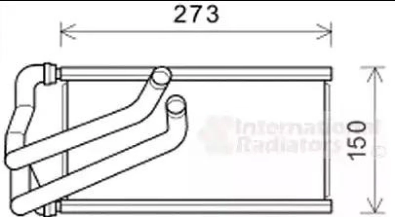 Image of VAN WEZEL 07006140 Heat Exchanger Heat Exchanger,interior heating (467)