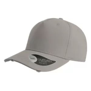 Image of Atlantis Cargo Weathered Visor 5 Panel Cap (One Size) (Grey)