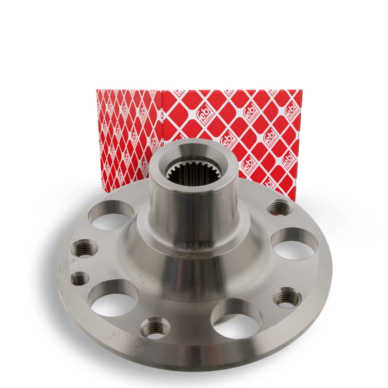 Image of FEBI BILSTEIN 31668 Wheel Hub Front Axle, without wheel bearing Wheel Hub (653)