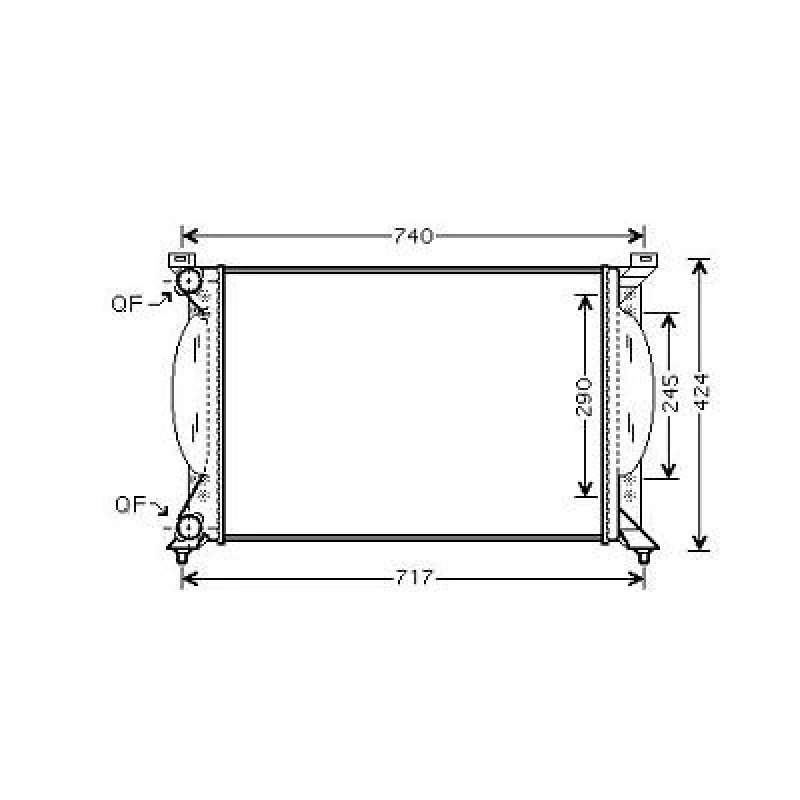 Image of Engine radiator DIEDERICHS DCM1466