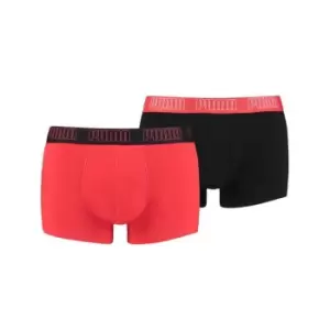 image of Puma 2 Pack Boxer Shorts - Red