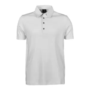 Image of Tee Jays Mens Pima Short Sleeve Cotton Polo Shirt (XL) (White)