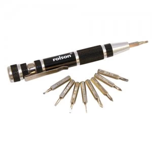 image of Rolson 9 Piece Precision Screwdriver Set