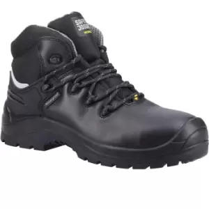 image of Safety Jogger Mens Waterproof Leather Safety Boots (10 UK) (Black)