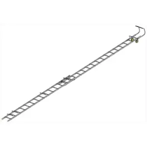 Image of Werner Double Section 8.25m Aluminium Roof Ladder