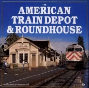 Image of american train depot and roundhouse