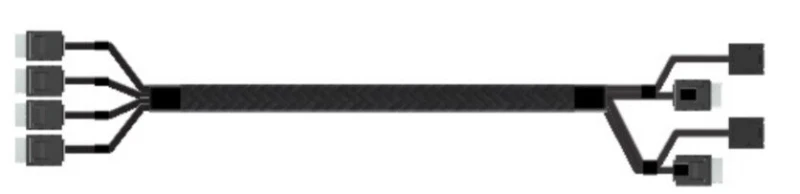 Image of Intel AXXCBL625CVCX cable gender changer 4 x OCuLink SFF-8611 Black