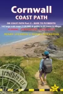 Image of Cornwall Coast Path : British Walking Guide: SW Coast Path Part 2 - Bude to Plymouth Includes 142 Large-Scale Walking Maps (1:20,000) & Guides to 81 T