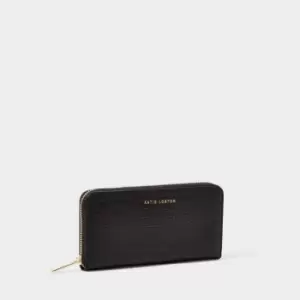 Image of Black Faux Croc Purse KLB2389