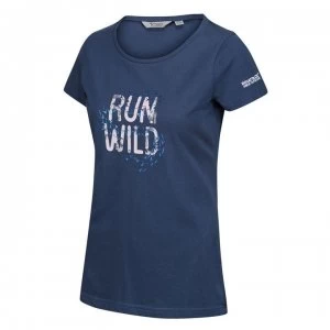 Image of Regatta Womens Breezed Coolweave T-Shirt - Dark Denim