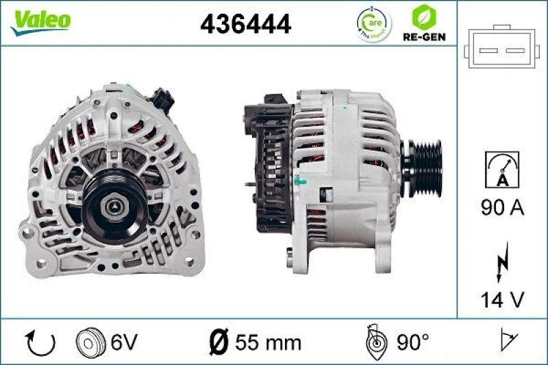 Image of Alternator VALEO 436444