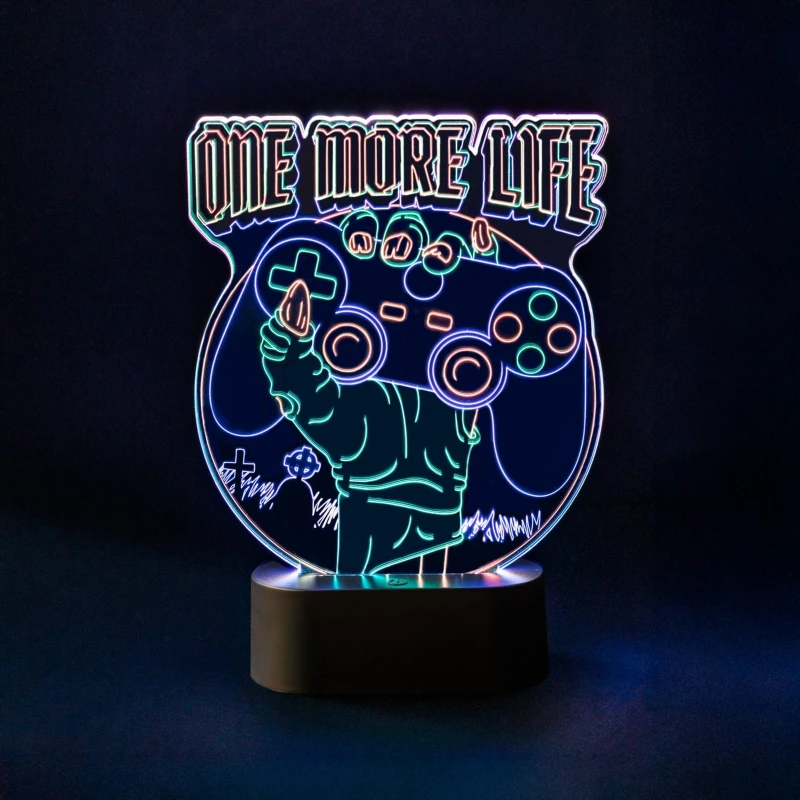 Image of IWOOT Gameration One More Life LED Table Lamp