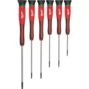 Image of Milwaukee 6 Piece Torx Precision Screwdriver Set