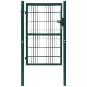 image of 2D Fence Gate (Single) Green 106 x 190cm Vidaxl Green