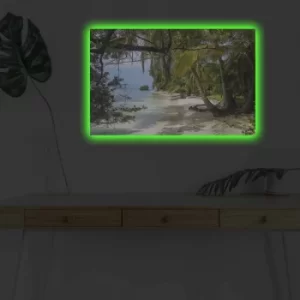 Image of 4570DHDACT-137 Multicolor Decorative LED Lighted Canvas Painting