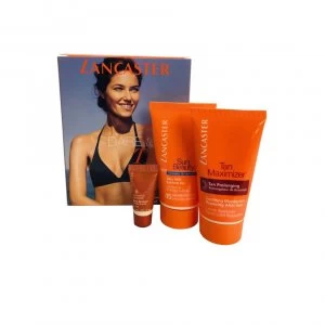 image of Lancaster Tan Dare To Tan Set- Sublime Tan SPF15 50ml After Sun 50ml and Face Bronzer 3ml