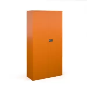Image of Dams MTO Steel Contract Cupboard with 3 Shelves 1806mm High - Black