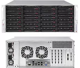 Image of SuperChassis 846BE1C-R1K23B - Rack - Server - Black - ATX - EATX - 4U - Fan fail - HDD - Heating - LAN - Power