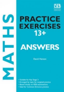 Image of Maths Practice Exercises 13+. Answer Book by David E Hanson Paperback