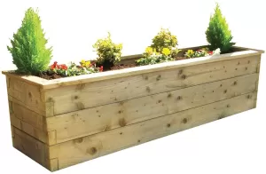 image of Zest4Leisure Sleeper Raised Bed 0.9x0.9x0.45