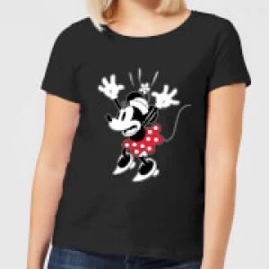 image of Disney Minnie Mouse Surprise Womens T-Shirt - Black