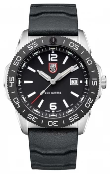 image of Luminox Mens Pacific Diver Black Dial Black Rubber Watch