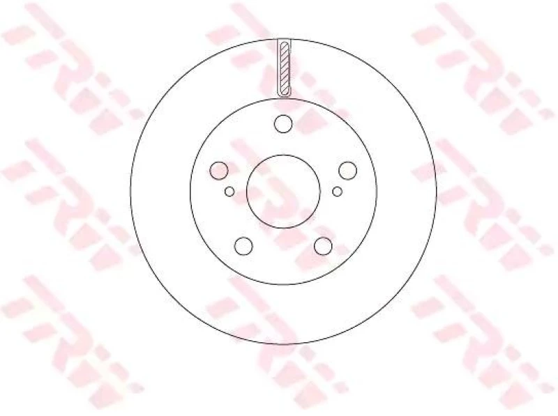 Image of Brake disc TRW DF6782S