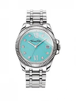 Thomas Sabo Divine Turquoise Dial Stainless Steel Ladies Watch, One Colour, Women