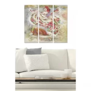 Image of MDF1328059 Multicolor Decorative MDF Painting (3 Pieces)