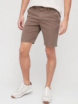 image of Hugo Boss Schino Slim Fit Chino Shorts Beige Size 32 Men