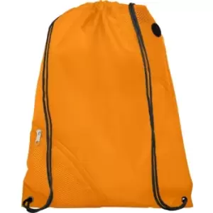 image of Oriole Duo Pocket Drawstring Bag (One Size) (Orange) - Bullet