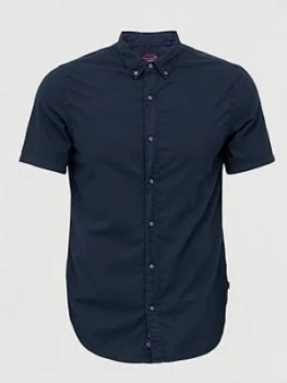 Image of Superdry Classic Twill Lite Short Sleeve, Navy, Size 2XL, Men