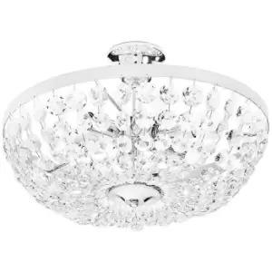 image of Kolarz VALERIE - Classic Ceiling Light Polished Chrome, 6x E14