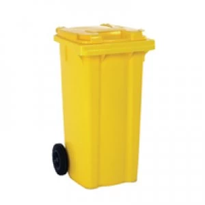 Slingsby Yellow 2 Wheel Refuse Container 240 Litre 331193