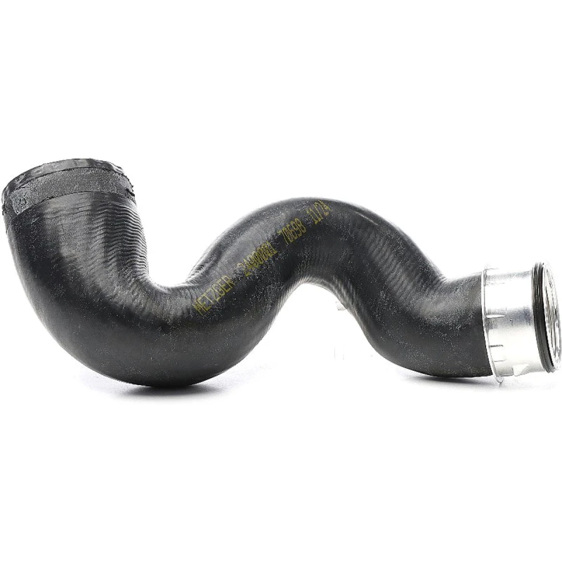 Image of METZGER 2400001 Turbocharger Hose without clamp, with quick coupling, Rubber with fabric lining Rubber with fabric lining Charger Intake Hose (3314)