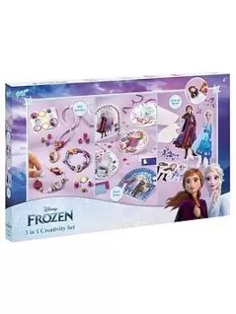 Image of Disney Frozen 3 In 1 Jewellery, Iron On Beads And Pixel Paint Creativity Set