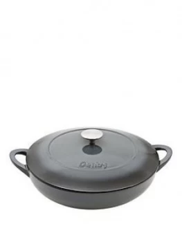 image of Denby Halo 30Cm Cast Iron Shallow Casserole Pot