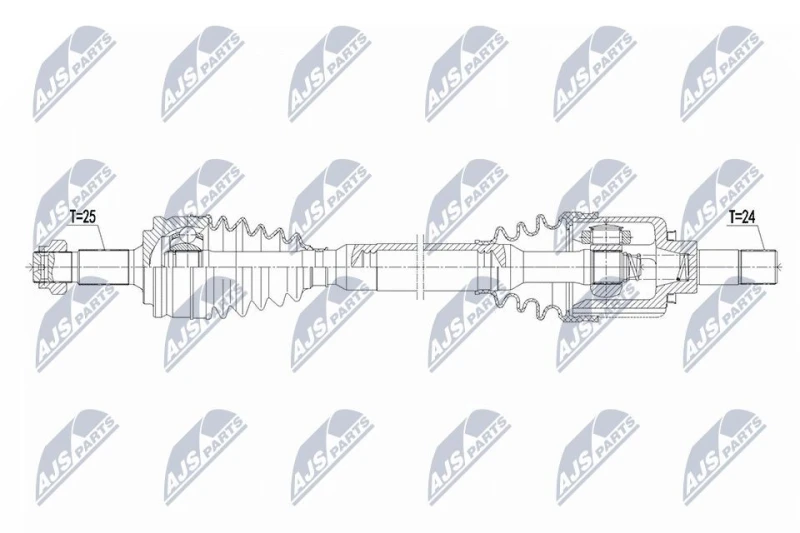 Image of NTY Drive shaft NTY NPW-PE-122