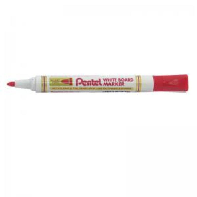 Image of Pentel Everyday Drywipe Marker Bullet Tip Red - 12 Pack (MW85-BE)
