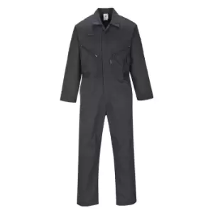 image of Portwest Liverpool Zip Coverall Black 2XL 33"