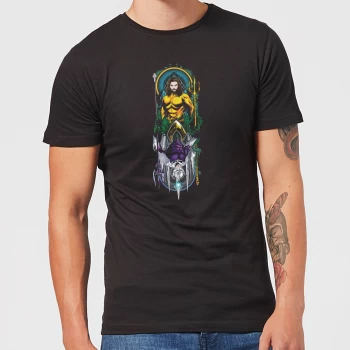 Image of Aquaman and Ocean Master Mens T-Shirt - Black - 3XL - Black