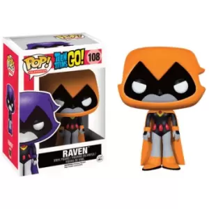 image of Teen Titans Go! Raven Orange EXC Pop! Vinyl Figure