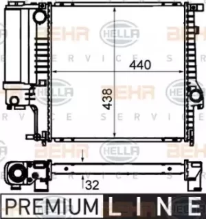 Radiator Heat Exchanger 8MK376713-121 by BEHR