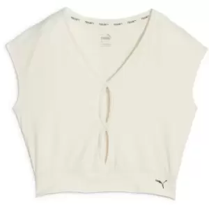 image of Puma Studio Yogini Lite T-Shirt - Cream